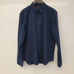 Untuckit Blue Button-Up Men's Shirt Size L